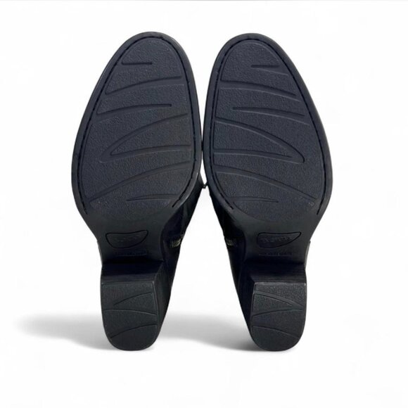 Børn Wide Calf Knee High Tall Uchee Boots Leather Suede Black 9M New - Picture 7 of 7